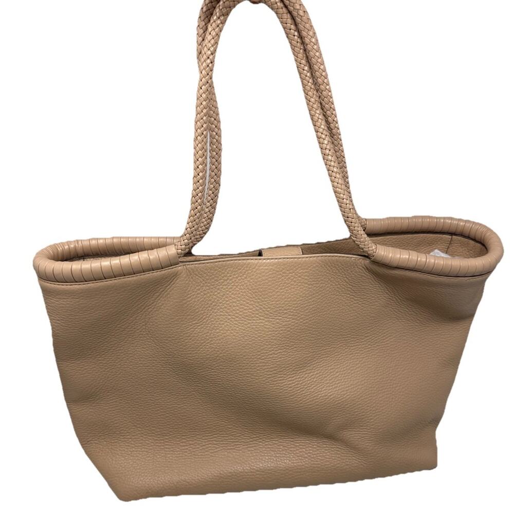 NEW TORY BURCH LEATHER TAYLOR TOTE DEVON SAND NEW WITH TAGS - Picture 4 of 11